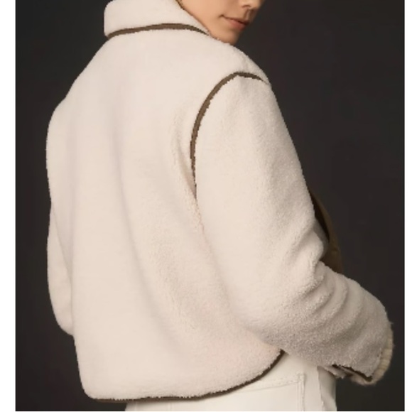 BLANKNYC Anthropologie Cloud Forest Sherpa cropped Jacket NWT - Picture 2 of 7